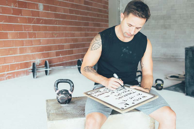A new personal trainer works on building a workout session for his clients in this file photo.