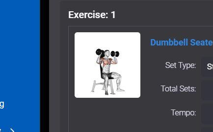 Another screenshot of an animated GIF used to create a specific exercise instruction inside of the Elite Trainr app.