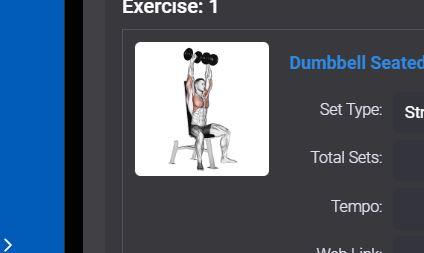 A screenshot of an animated GIF used to create a specific exercise instruction inside of the Elite Trainr app.